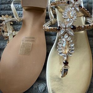 Stunning gold sandals